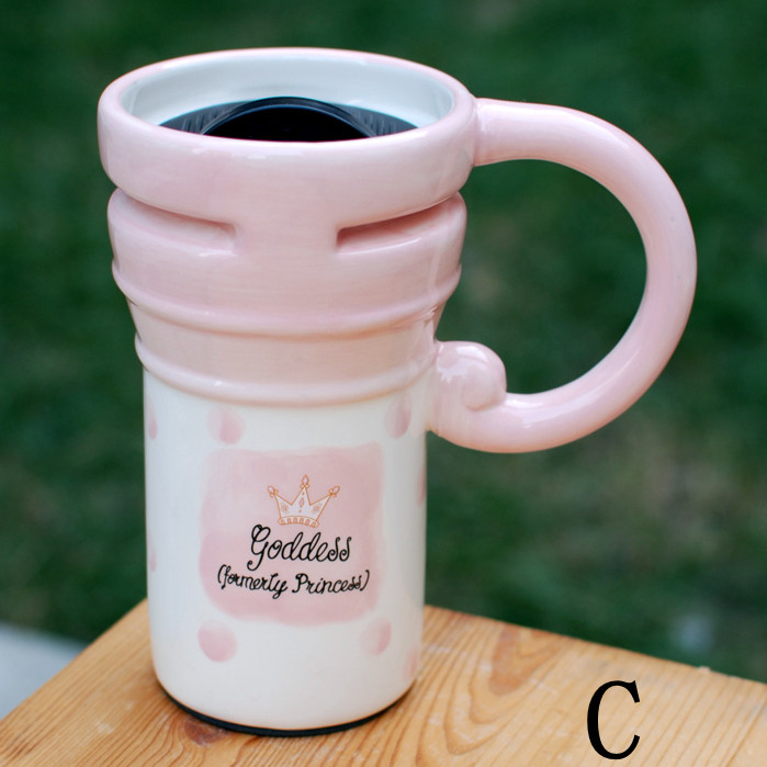 Colorful Big Coffee Mug With Lid on Luulla